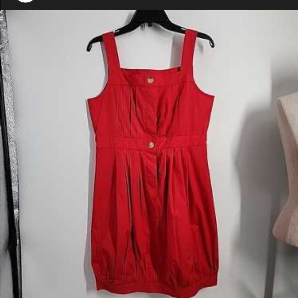 Theory Red Sleeveless Dress